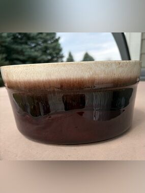 Deep Brown Glazed Ceramic Bowl